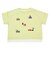 [ベビー]半袖　Tシャツ　飛び刺しゅう　グリーン