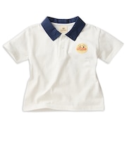 [ベビー]襟付きTシャツ　アンパンマン　オフホワイト