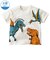 [キッズ]半袖　Tシャツ　遮熱　集合パネル　オフホワイト