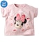 [ベビー]半袖Tシャツ　ミニー　接触冷感　ピンク