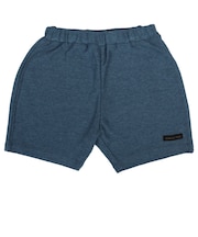 [キッズ]ショートパンツ　ニットツイル　ネイビー
