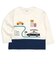 [キッズ]長袖　Tシャツ　切替　ネイビー