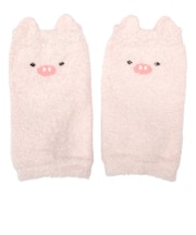 ふわふわレッグウォーマー　ぶた