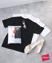 【Hanes × relume】別注 ウォッシュドコットン クルーネックTシャツ<2枚セット>