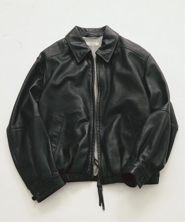 ラムレザー ジップジャケット