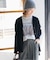 《一部WEB限定追加 / 新色》BiellaYarnワイドVネックカーディガン