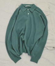 COLLINS VILLE WOOL / コリンズ ビル ウールニット ポロシャツ