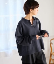 《追加 / 新色》ラムミックスシャツプルオーバー
