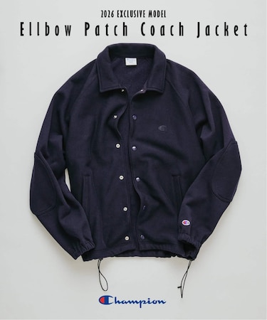 CHAMPION / チャンピオン 別注 R/W エルボーパッチ コーチジャケット