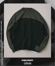 《国内限定カラー》FRED PERRY / フレッドペリー カラーブロック スウェット
