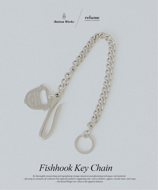 Button Works / ボタンワークス 別注 フィッシュフック キーチェーン