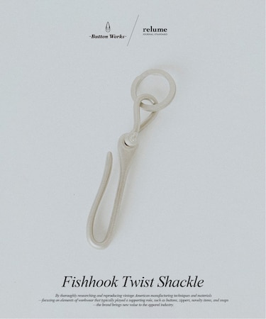 Button Works / ボタンワークス 別注 フィッシュフック シャックル カラビナ