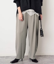 《3サイズ展開/追加》ワンタックバレルスラックス