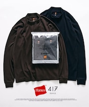 【Hanes×417 EDIFICE】別注 CLEAR CUT COTTON SMOOTH MOCK NECK(MODERN FIT)