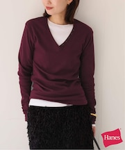 《2枚セット》HANES/ヘインズ SLOBE別注 2PACK リブロンTEE
