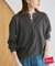 HANES/ヘインズ SLOBE別注 ヘンリーネックワッフル ロンTEE