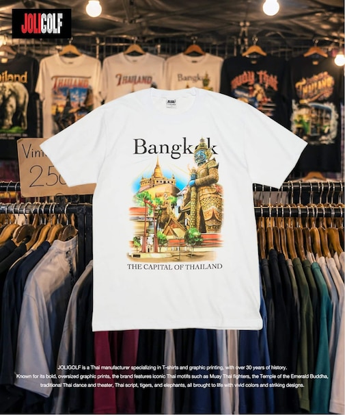 JOLIGOLF / ジョリゴルフ souvenir tee white