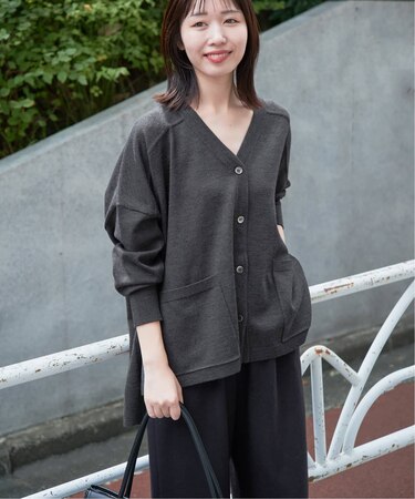 《WEB限定カラーあり/追加》ウォッシャブルワイドシルエットカーディガン