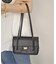 SLOBE レザーフラップショルダーバッグ