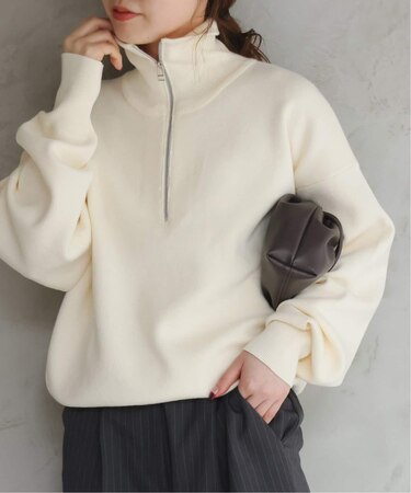 ハーフジッププルオーバー