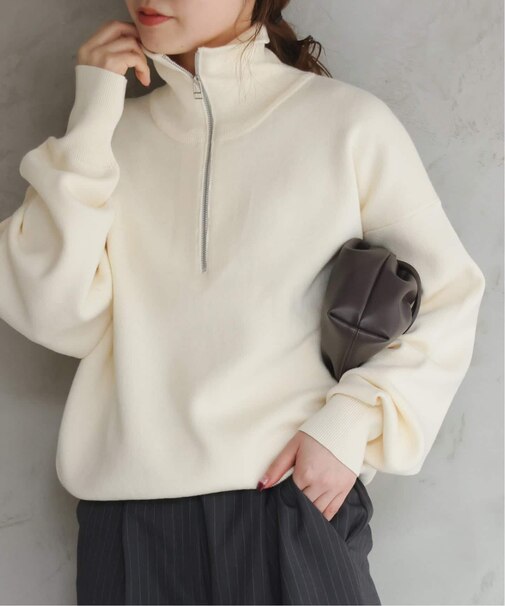 ハーフジッププルオーバー