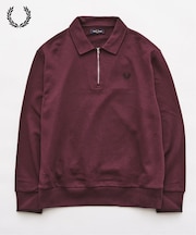 FRED PERRY / フレッドペリー HALF ZIP COLLARED SWEATSHIRT