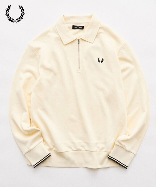 FRED PERRY / フレッドペリー HALF ZIP COLLARED SWEATSHIRT