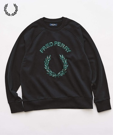 FRED PERRY / フレッドペリー TARTAN APPLIQUE SWEATSHIRT