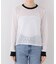 nap/ナップ Contrast Lace Crew Top  5641004