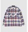 【WAX LONDON / ワックス ロンドン】オーバーシャツ ECRU RED
