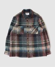 【WAX LONDON / ワックス ロンドン】 オーバーシャツ BLUE MULTI