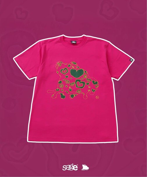 SAGE / セイジ 別注 Heart-Filled FROG S/S Tee
