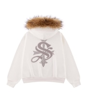 SUPPLIER / サプライヤー Faux Fur Cross Zip Hoodie