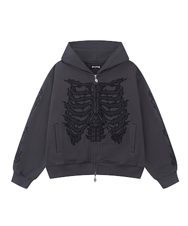 SUPPLIER / サプライヤー Bones Leather Patch Zip Hoodie