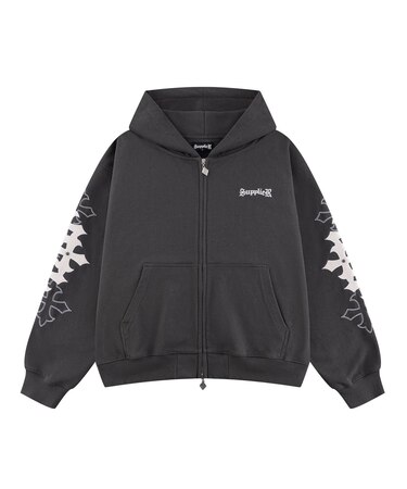 SUPPLIER / サプライヤー Multiple Cross Patch Zip Hoodie
