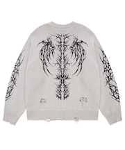 SUPPLIER / サプライヤー Distressed Tribal Bones Knit