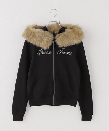 GUESS JEANS / ゲス ジーンズ GJ LS FITTED FUR HOODIE