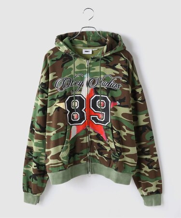 OBEY / オベイ VARSITY ZIP HOOD