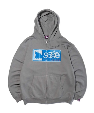 SAGE / セイジ Sign Zip Hoodie