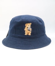 gifthat BEAR BUCKET HAT アイコン　ネイビーL/XL