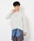 【コットン100％】ミニロゴプリントロングTシャツ　セミワイドシルエット