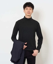 カチオンストレッチモックネックスTシャツ〈ON/OFF SERIES〉