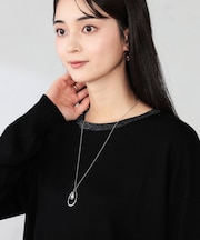 パール付きワントップネックレス