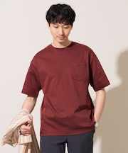 \累計28、000枚販売!/究極の無地T シルケットスムースシルエットカットソ ー【接触冷感 / UVカット/洗濯機で洗える/毛玉になりにくい】