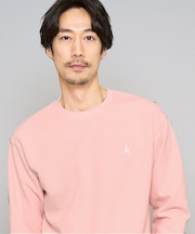 \毎年、支持率No.1カットソー/ アゼダブルフェイス1ポイント刺繍カットソー【イージーケア/洗濯機で洗える/毛玉になりにくい】