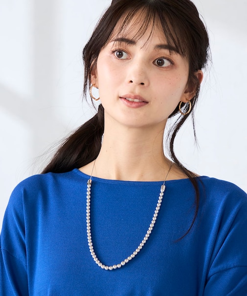 シルバービーズネックレス