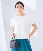 【接触冷感/UVカット】バックタックエンボスロゴTシャツ