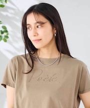 【接触冷感/UVカット】バックタックエンボスロゴTシャツ