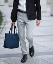 【ひんやり快適ビジネス兼用パンツ】ヘリンボーンストレッチ5ポケットパンツ【接触冷感/ストレッチ/シワになりにくい/イージーケア/洗濯機で洗える/毛玉になりにくい