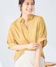 【接触冷感/洗える/イージーケア/毛玉になりにくい】シアータックシャツ